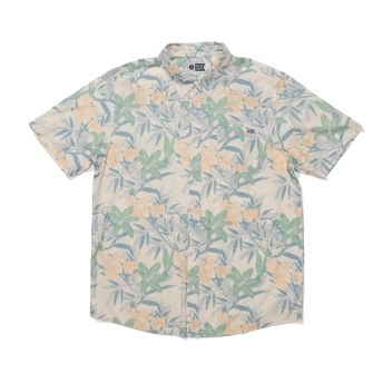 SALTY CREW CREW BOTTOM UP CAMICIA MANICHE CORTE OFF WHITE