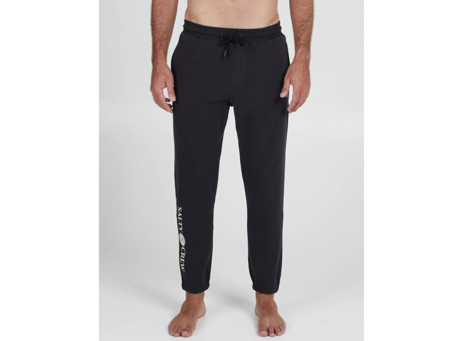 SALTY CREW DOCKSIDE PANTALONI IN FELPA BLACK