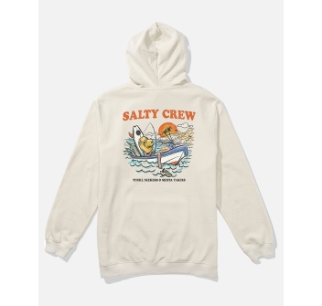 SALTY CREW DOWNTOWN FELPA CON CAPPUCCIO MOONBEAM