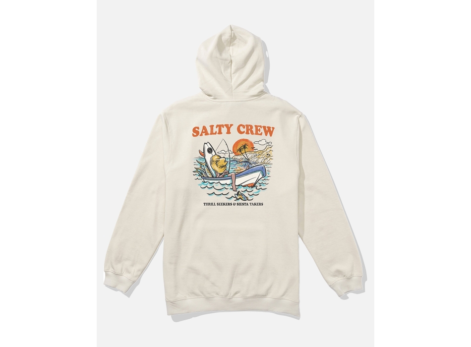 SALTY CREW DOWNTOWN FELPA CON CAPPUCCIO MOONBEAM
