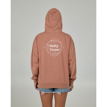 SALTY CREW FELPA CON CAPPUCCIO RESPECT ZIP HOODY SIERRA