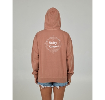 SALTY CREW FELPA CON CAPPUCCIO RESPECT ZIP HOODY SIERRA