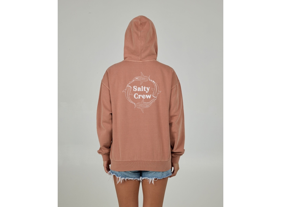 SALTY CREW FELPA CON CAPPUCCIO RESPECT ZIP HOODY SIERRA