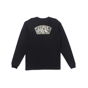 SALTY CREW FILLER UP MAGLIA MANICHE LUNGHE BLACK