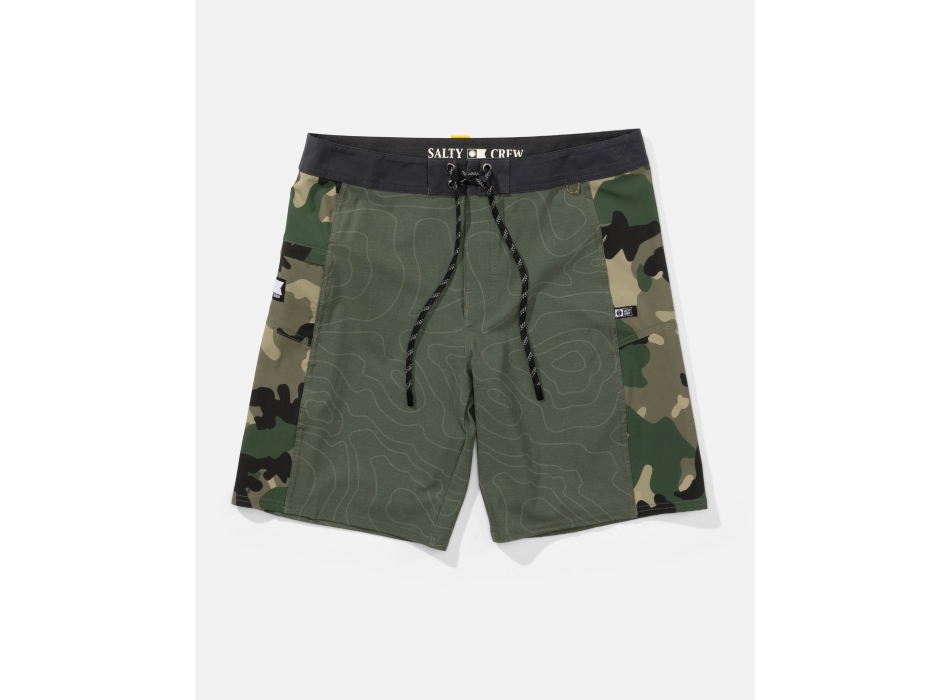 SALTY CREW FLASHIP BOARDSHORT 19" DUSTY OLIVE