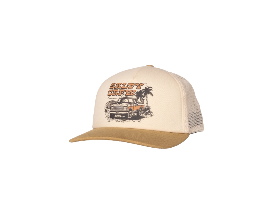 SALTY CREW GOOD TIMES TRUCKER CAPPELLINO OFF WHITE KHAKI