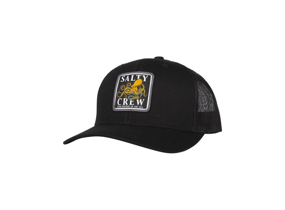 SALTY CREW INK SLINGER RETRO TRUCKER CAPPELLINO BLACK