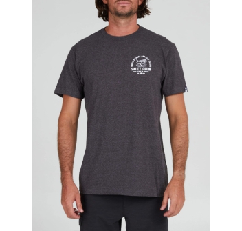 SALTY CREW LATERAL LINE STANDARD T-SHIRT CHARCOAL HEATHER