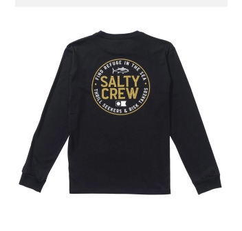 SALTY CREW LEGENDARY MAGLIA MANICHE LUNGHE BLACK