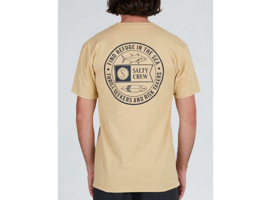 SALTY CREW LEGENDS PREMIUM T-SHIRT CAMEL