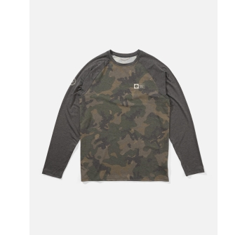 SALTY CREW MARINER TECH MAGLIA TECNICA UPF 50+ MANICHE LUNGHE CAMO