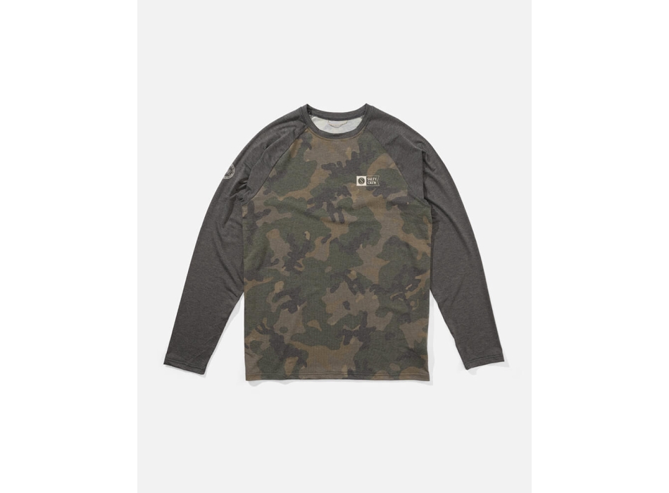 SALTY CREW MARINER TECH MAGLIA TECNICA UPF 50+ MANICHE LUNGHE CAMO