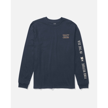 SALTY CREW OFFSET MAGLIA MANICHE LUNGHE NAVY