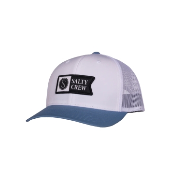 SALTY CREW PINNACLE RETRO TRUCKER CAPPELLINO WHITE SLATE