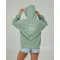 SALTY CREW RESPECT FELPA CON CAPPUCCIO E ZIP SAGE