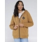 SALTY CREW SEEKING SHERPA FELPA ZIP CON CAPPUCCIO WORKWEAR BROWN
