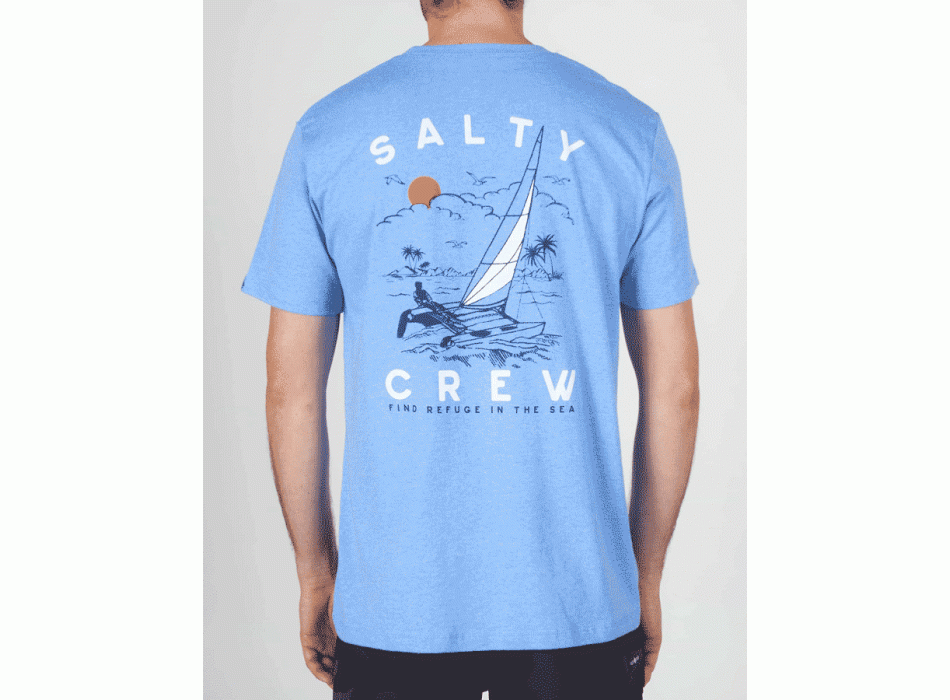 SALTY CREW SET SAIL STANDARD T-SHIRT LIGHT BLUE