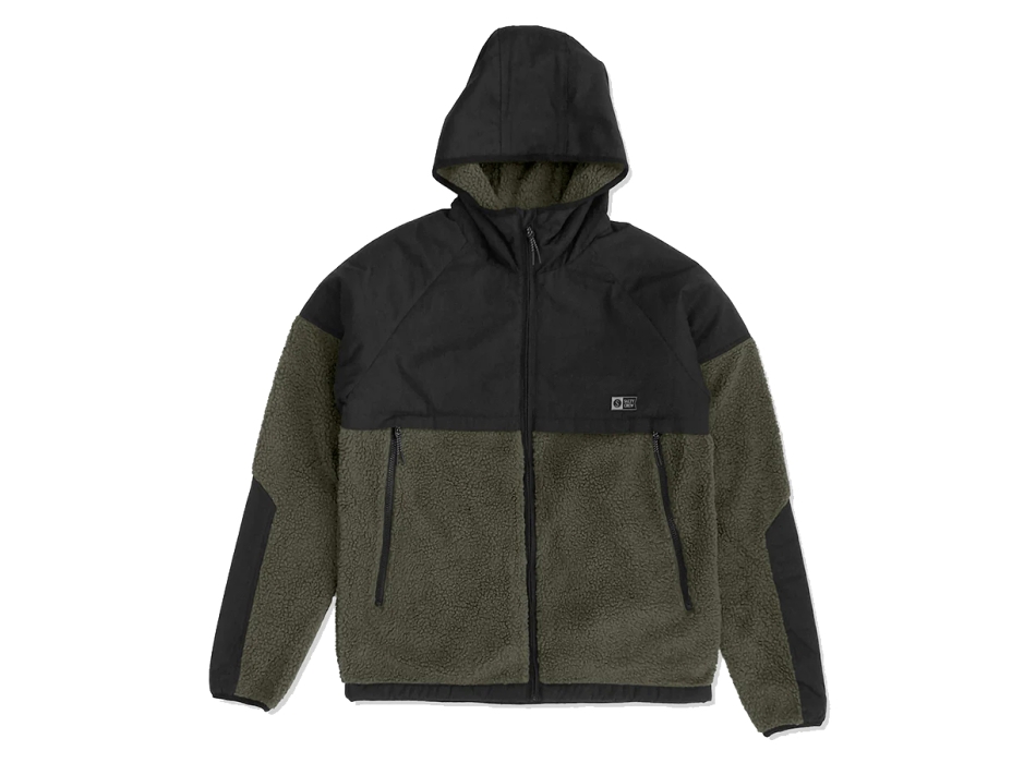 SALTY CREW SHIELD SHERPA JACKET DUSTY OLIVE