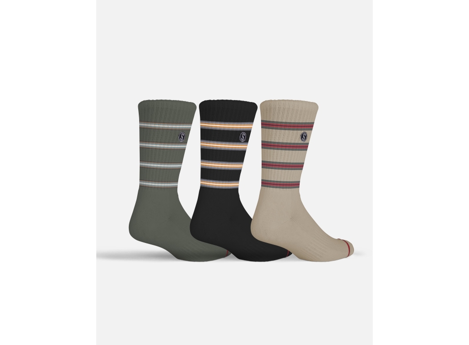 SALTY CREW SHOREBREAK SOCK 3 PACK SET CALZINI MULTI