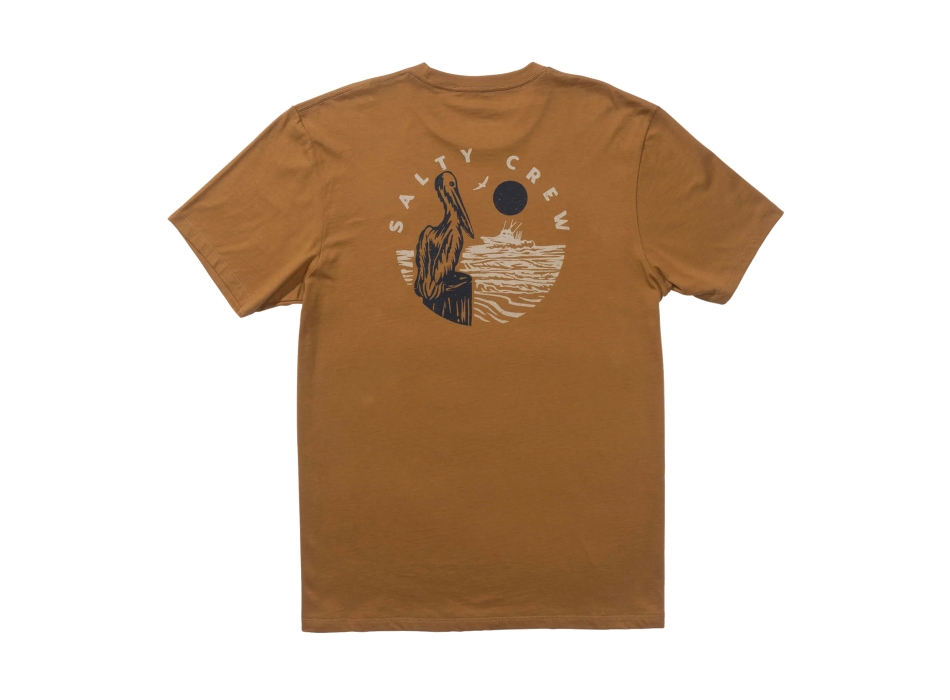 SALTY CREW STAKEOUT T-SHIRT CARAMEL