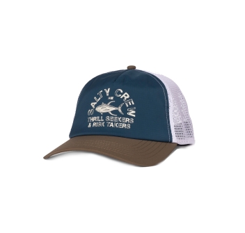 SALTY CREW STAMPED TRUCKER CAPPELLINO DEEP OCEAN BROWN