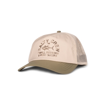 SALTY CREW STAMPED TRUCKER CAPPELLINO OFF WHITE FERN
