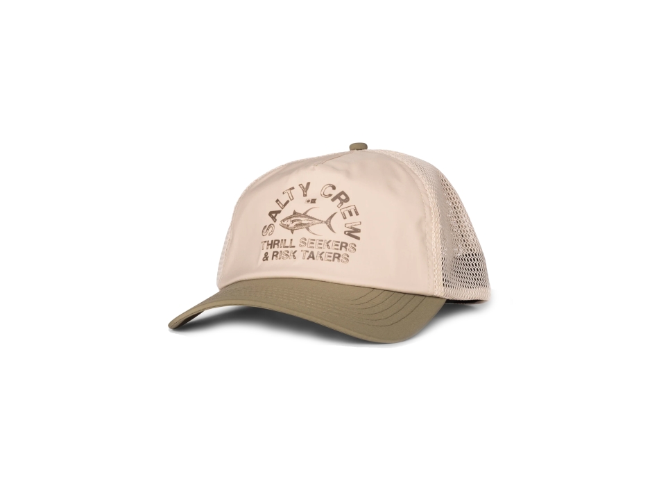 SALTY CREW STAMPED TRUCKER CAPPELLINO OFF WHITE FERN