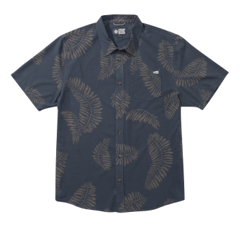 SALTY CREW STRINGER PERFORATED UV CAMICIA MANICHE CORTE 