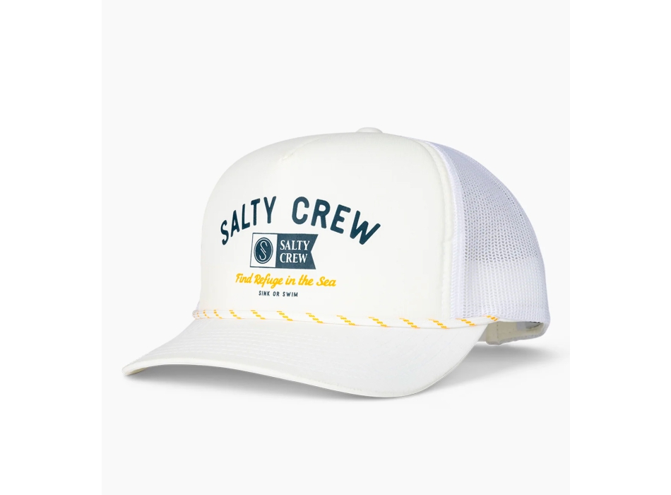 SALTY CREW SURF CLUB TRUCKER CAPPELLINO WHITE