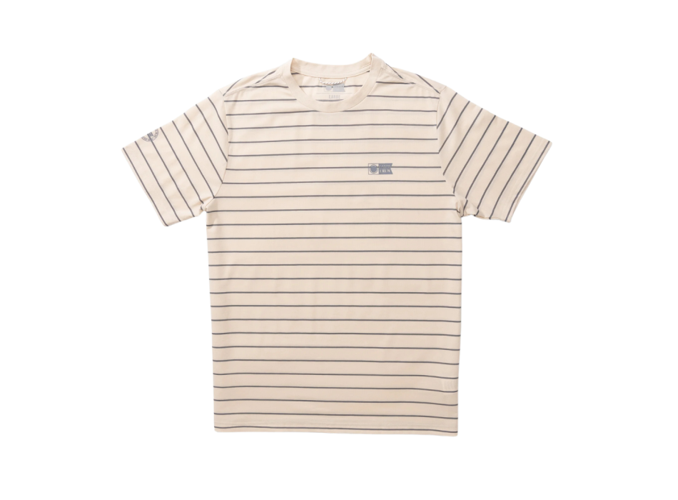 SALTY CREW T-SHIRT ALPHA CROSSOVER MANICA CORTA OYSTER