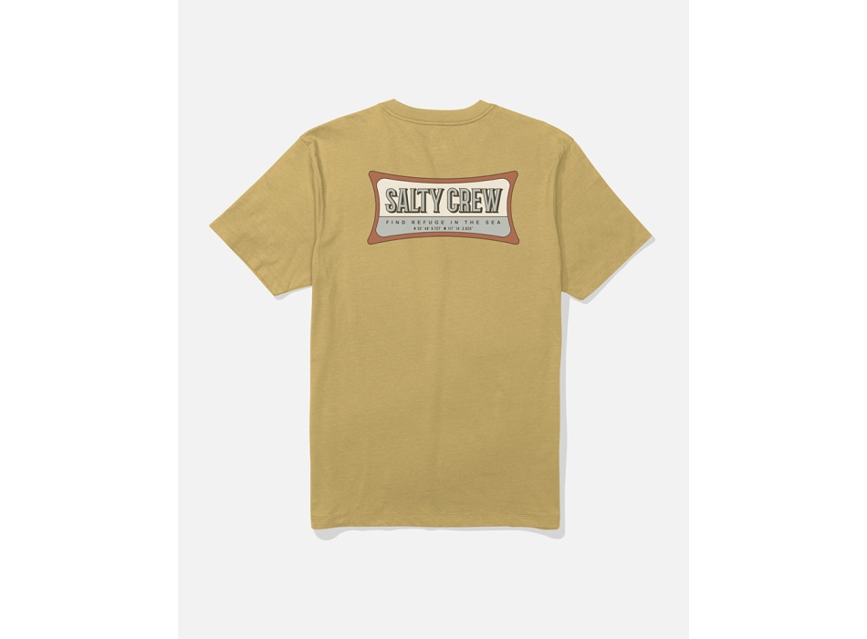 SALTY CREW T-SHIRT ESSENTIAL CLASSIC MANICHE CORTE WHITE