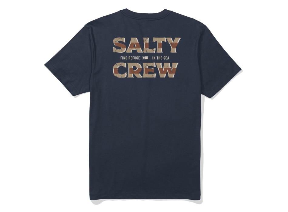 SALTY CREW T-SHIRT OFFSET MANICA CORTA NAVY