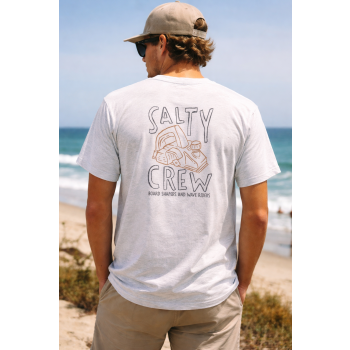 SALTY CREW T-SHIRT SHAPER CLASSIC WHITE