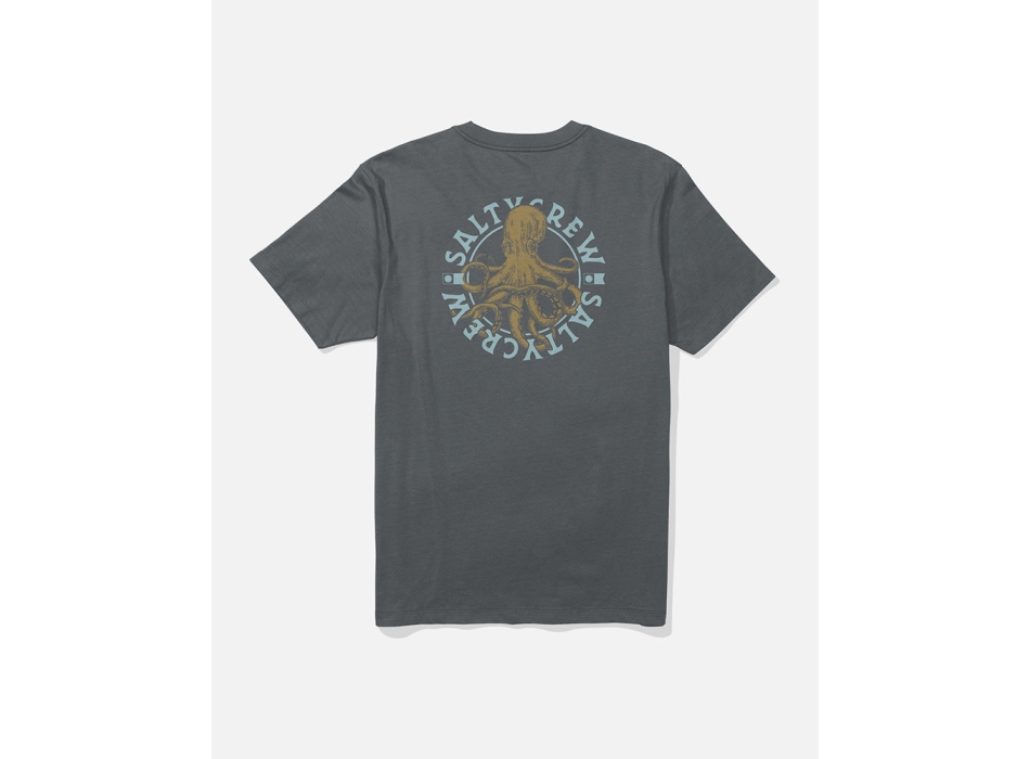 SALTY CREW T-SHIRT TENTACLES MANICA CORTA CHARCOAL