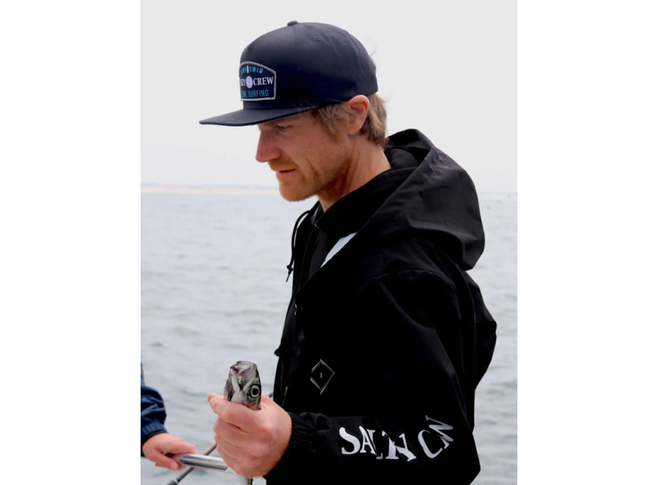 SALTY CREW TIPPED SNAP JACKET BLACK