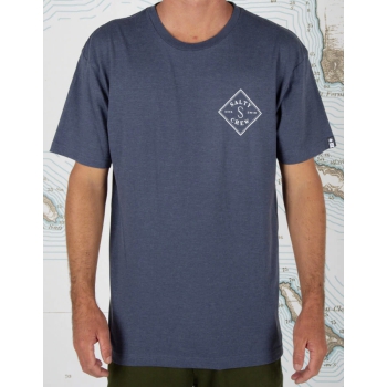 SALTY CREW TIPPET HEATHER PREMIUM T-SHIRT HARBOR HEATHER