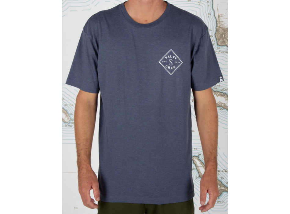 SALTY CREW TIPPET HEATHER PREMIUM T-SHIRT HARBOR HEATHER