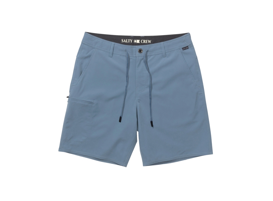 SALTY CREW TRANSOM TECH SHORT 18" PILOT BLUE