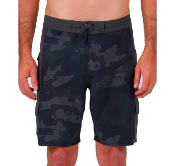 SALTY CREW TRANSOM UTILITY BOARDSHORT 20" BLACK CAMO