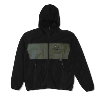SALTY CREW TUNDRA POLAR FLEECE CON CAPPUCCIO BLACK