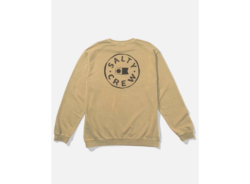 SALTY CREW WATERMARK VINTAGE CREW FLEECE KHAKI
