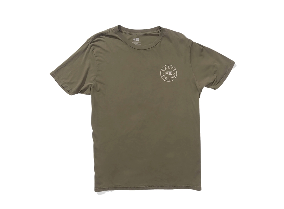 SALTY CREW WATERMARK VINTAGE T-SHIRT DUSTY OLIVE