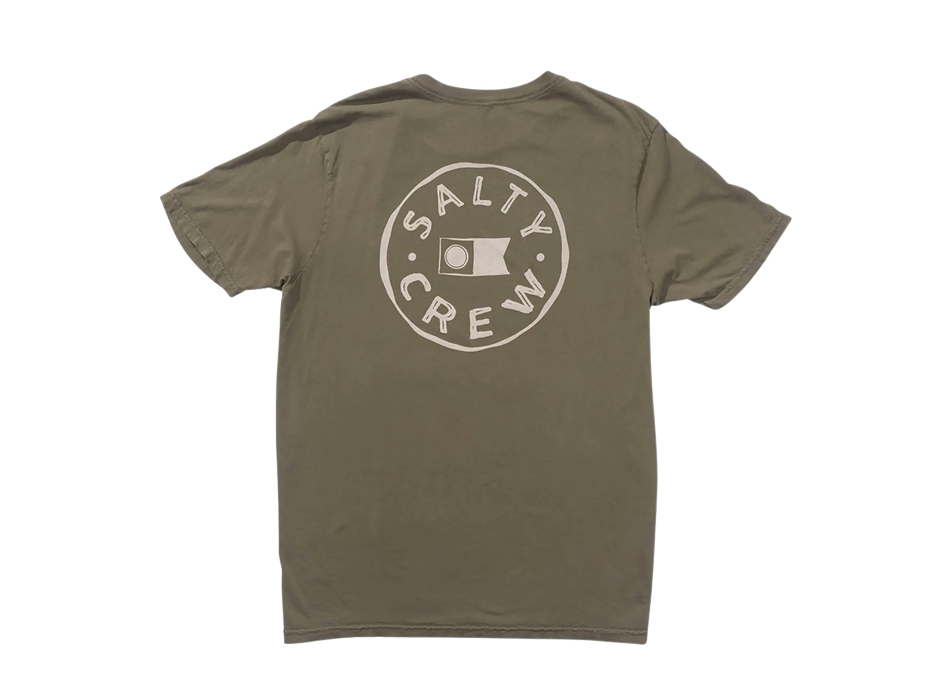 SALTY CREW WATERMARK VINTAGE T-SHIRT DUSTY OLIVE