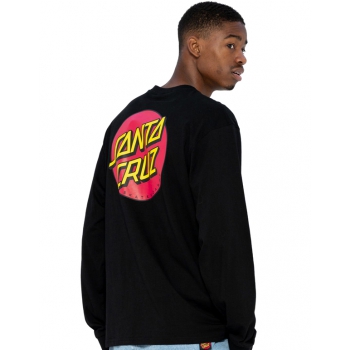 SANTA CRUZ CLASSIC DOT CHEST CREW FELPA BLACK