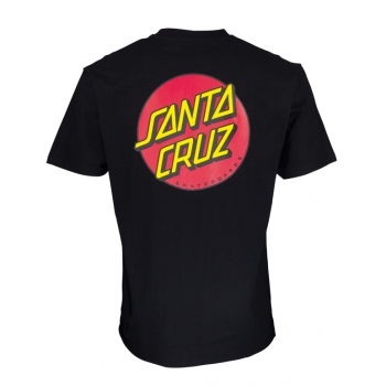 SANTA CRUZ CLASSIC DOT CHEST T-SHIRT BLACK