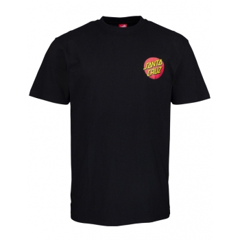 SANTA CRUZ CLASSIC DOT CHEST T-SHIRT BLACK