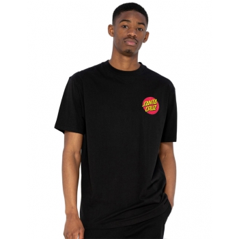 SANTA CRUZ CLASSIC DOT CHEST T-SHIRT BLACK
