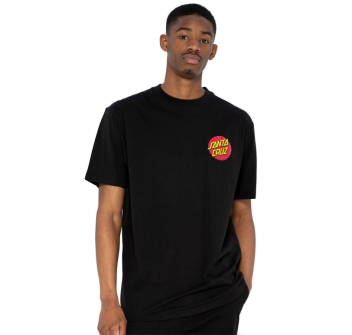 SANTA CRUZ CLASSIC DOT CHEST T-SHIRT BLACK