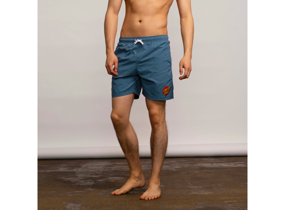 SANTA CRUZ CLASSIC DOT SWIMSHORT 17" DUSTY BLUE 