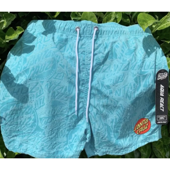 SANTA CRUZ CLASSIC DOT SWIMSHORT TURQUOISE 17"